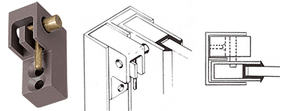 C.R. Laurence CRL Duranodic Bronze Right Handed Window Catch for Pass-Thru Windows | D53DURH