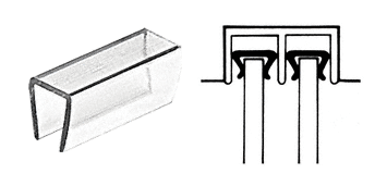 C.R. Laurence CRL Translucent Plastic Top Guides | D655