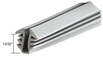 C.R. Laurence CRL Glazing Vinyl; 13/32&quot; Channel Depth 9/32&quot; Metal Opening for 1/8&quot; Glass - 100 ft Roll | D753C