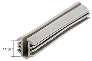 C.R. Laurence CRL Glazing Vinyl; 11/32&quot; Channel Depth 9/32&quot; Metal Opening for 1/16&quot; Glass - 1000 ft Roll | D754M