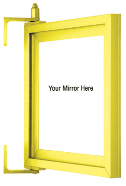 C.R. Laurence CRL Brite Gold Anodized Custom Pivot Mirror Frame | D977BGA