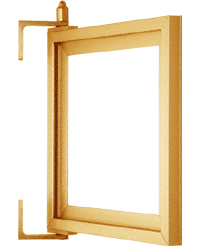 C.R. Laurence CRL Gold Anodized Custom Pivot Mirror Frame | D977GA