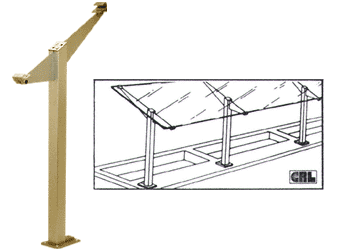 C.R. Laurence CRL Gold Anodized Smorgasbord Partition Post | D997GA