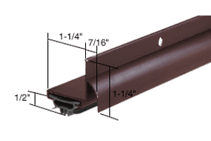 CRL Dark Bronze Finish Combination Door Shoe for 36&quot; Door  | DB001DV36