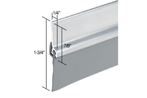 C.R. Laurence CRL Aluminum With Vinyl Door Sweep for 48&quot; Door  | DB005AV48