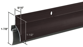 Dark Bronze Finish Door Sweep-Rain Drip Combination for 42&quot; Door  | DB037DV42