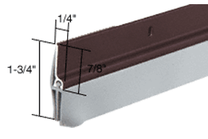 Dark Bronze Finish Triple-Fin Door Sweep for 36&quot; Door  | DB041DV36