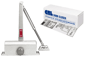C.R. Laurence CRL DC51 Aluminum ANSI Grade 1 Size 1 Light Duty Surface Mount Door Closer  | DC51A