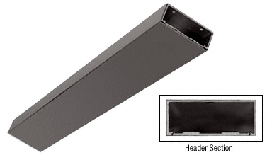 C.R. Laurence CRL Duranodic Bronze Custom Length 4&quot; Header/Jamb with Flat Filler | DCH4FDUC