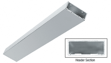 C.R. Laurence CRL Satin Anodized Custom Length 4&quot; Header/Jamb with Flat Filler | DCH4FSAC