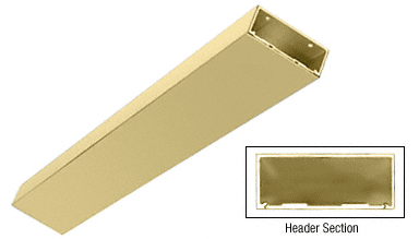 C.R. Laurence CRL Satin Brass Custom Length 4&quot; Header/Jamb with Flat Filler | DCH4FSBC