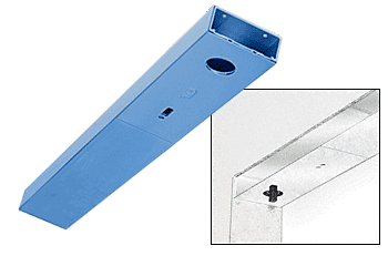C.R. Laurence CRL Custom Color and Custom Length 4&quot; No Pocket Single Sided Door Header | DCH4PTCS