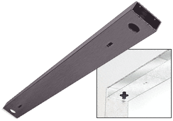 C.R. Laurence CRL Oil Rubbed Bronze Custom Length 6&quot; No Pocket Double Sided Door Header | DCH60RBCD