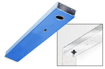 C.R. Laurence CRL Custom Color and Custom Length 6&quot; No Pocket Single Sided Door Header | DCH6PTCS