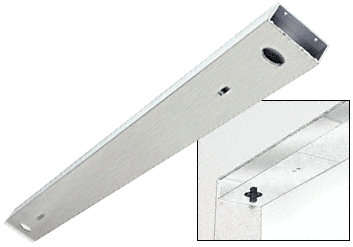 C.R. Laurence CRL Satin Anodized Custom Length 4&quot; No Pocket Double Sided Door Header | DCH4SACD