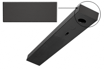 C.R. Laurence CRL Black End Cap for 4-1/2&quot; DCH Header | DCHECBL