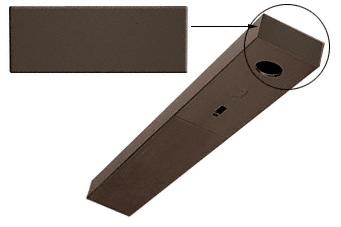C.R. Laurence CRL Dark Bronze End Cap for 4-1/2&quot; DCH Header | DCHECDU