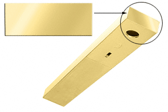 C.R. Laurence CRL Polished Brass End Cap for DCH Header | DCHECPB