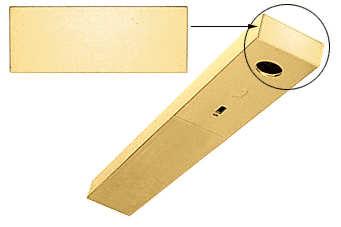 C.R. Laurence CRL Satin Brass End Cap for 4-1/2&quot; DCH Header | DCHECSB