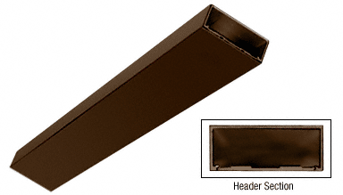 C.R. Laurence CRL Oil Rubbed Bronze Custom Length 4-1/2&quot; Header/Jamb with Flat Filler | DCHF0RBC