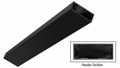 C.R. Laurence CRL Black Custom Length 4-1/2&quot; Header/Jamb with Flat Filler | DCHFBLC