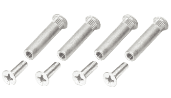 C.R. Laurence CRL Aluminum Finish Sex Bolt Mounting Screws - Package  | DCSBA