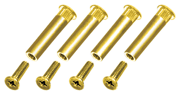 C.R. Laurence CRL Bright Gold Sex Bolt Mounting Screws - Package | DCSBBG