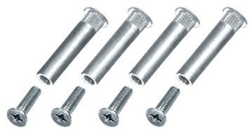 C.R. Laurence CRL Bright Chrome Sex Bolt Mounting Screws - Package | DCSBCH
