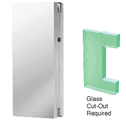 C.R. Laurence CRL Polished Stainless Glass Keeper for DE4102 Series Center Locks | DEK4102PS