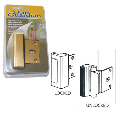 Childproof Deadbolt for Inward Swinging Doors | Door Guardian Childproof your Home | DG01B