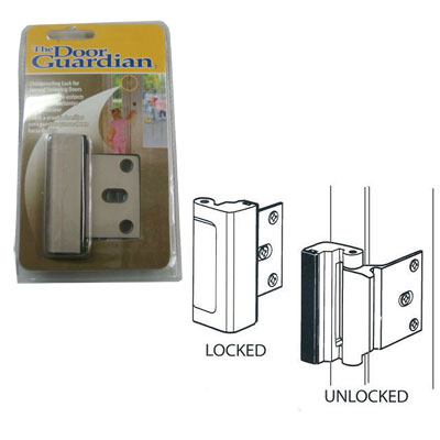 Childproof Deadbolt for Inward Swinging Doors | Door Guardian Childproof your Home | DG01SC