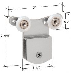C.R. Laurence CRL Brite Anodized 3/8&quot; Top Hanger Bracket for  CK/DK Cottage Series Sliders | DK66BA