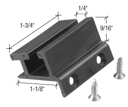 C.R. Laurence CRL 1/4&quot; Bottom Guide for CK/DK for Cottage Series Sliders  | DK6914