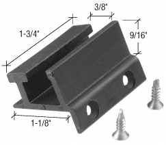 C.R. Laurence CRL 3/8&quot; Series Bottom Guide for CK/DK Cottage Series Sliders | DK6938