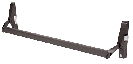 C.R. Laurence CRL Dark Bronze Cross Bar Panic Exit Devices - Right Hand - Reverse Bevel Rim | DL1190RHRDU