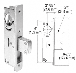 C.R. Laurence CRL 31/32&quot; Backset Narrow Stile Long - Throw Deadlock | DL2110A