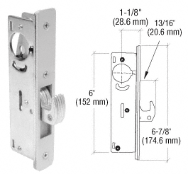 C.R. Laurence CRL 1-1/8&quot; Backset Narrow Stile Hook Latch Deadlock | DL2130B