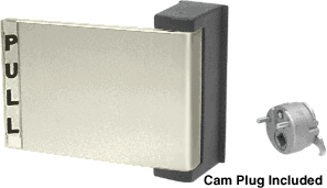 C.R. Laurence CRL Brushed Nickel Finish Universal Push-Pull Paddle Handle&lt;BR&gt;Pull To Left | DL2161BN