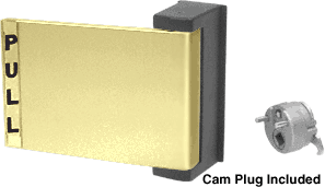 C.R. Laurence CRL Polished Brass Finish Universal Push-Pull Paddle Handle&lt;BR&gt;Pull To Left | DL2161BR