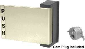 C.R. Laurence CRL Brushed Nickel Finish Universal Push-Pull Paddle Handle - Push to Left | DL2162BN