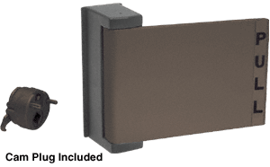 C.R. Laurence CRL Duranodic Bronze Finish Universal Push-Pull Paddle Handle - Pull to Right | DL2163DU