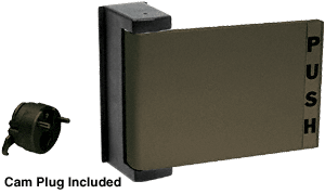 C.R. Laurence CRL Duranodic Bronze Universal Push-Pull Paddle Handle - Push To Right | DL2164DU