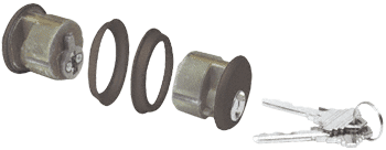 C.R. Laurence CRL Bronze Finish Double Mortise Cylinder - Yale &quot;8&quot; Keyway - Keyed Alike | DL2171Y8KADU