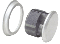 C.R. Laurence CRL Aluminum Finish Mortise Dummy Cylinder | DL2173A