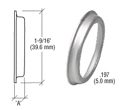 C.R. Laurence CRL Aluminum 3/16&quot; Flared Cylinder Ring | DL2175AB
