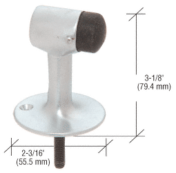 C.R. Laurence CRL Satin Chrome Finish Floor Mounted Heavy Duty Door Stop | DL2522A