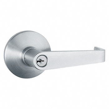 C.R. Laurence CRL Satin Anodized Keyed Lever Trim for DL950 Series Push-Pad Rim Panic Exit Devices - Keyed Differently | DL51LKDA