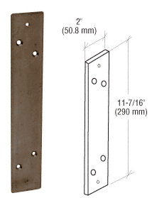 C.R. Laurence CRL Bronze Duranodic Finish Mounting Plate for the DL915 Pull Handle | DL916DU
