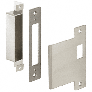 C.R. Laurence CRL Left Hand Strike for 6&quot; x 10&quot; Office, Passage, Storeroom and Classroom Center Locks and 6&quot; Jamb  | DLL6560