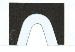 C.R. Laurence CRL Template for SGC188 Square Glass-to-Glass Movable Transom Clamp | DNS1TC